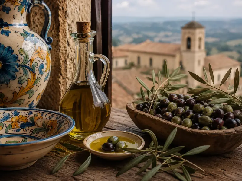 Tradizione dell'olio e della ceramica